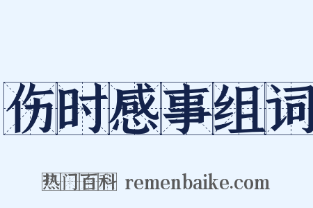 伤时感事组词是什么意思的图片